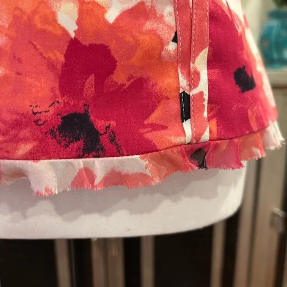 White House Floral Strapless Top - Picture 3 of 8